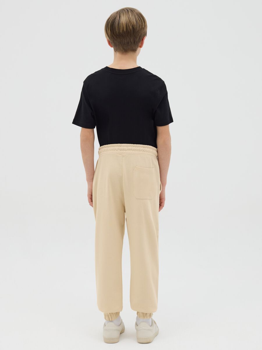 Loose-fit joggers with drawstring and print_3