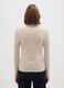 Beige cotton blend turtleneck regular fit_2