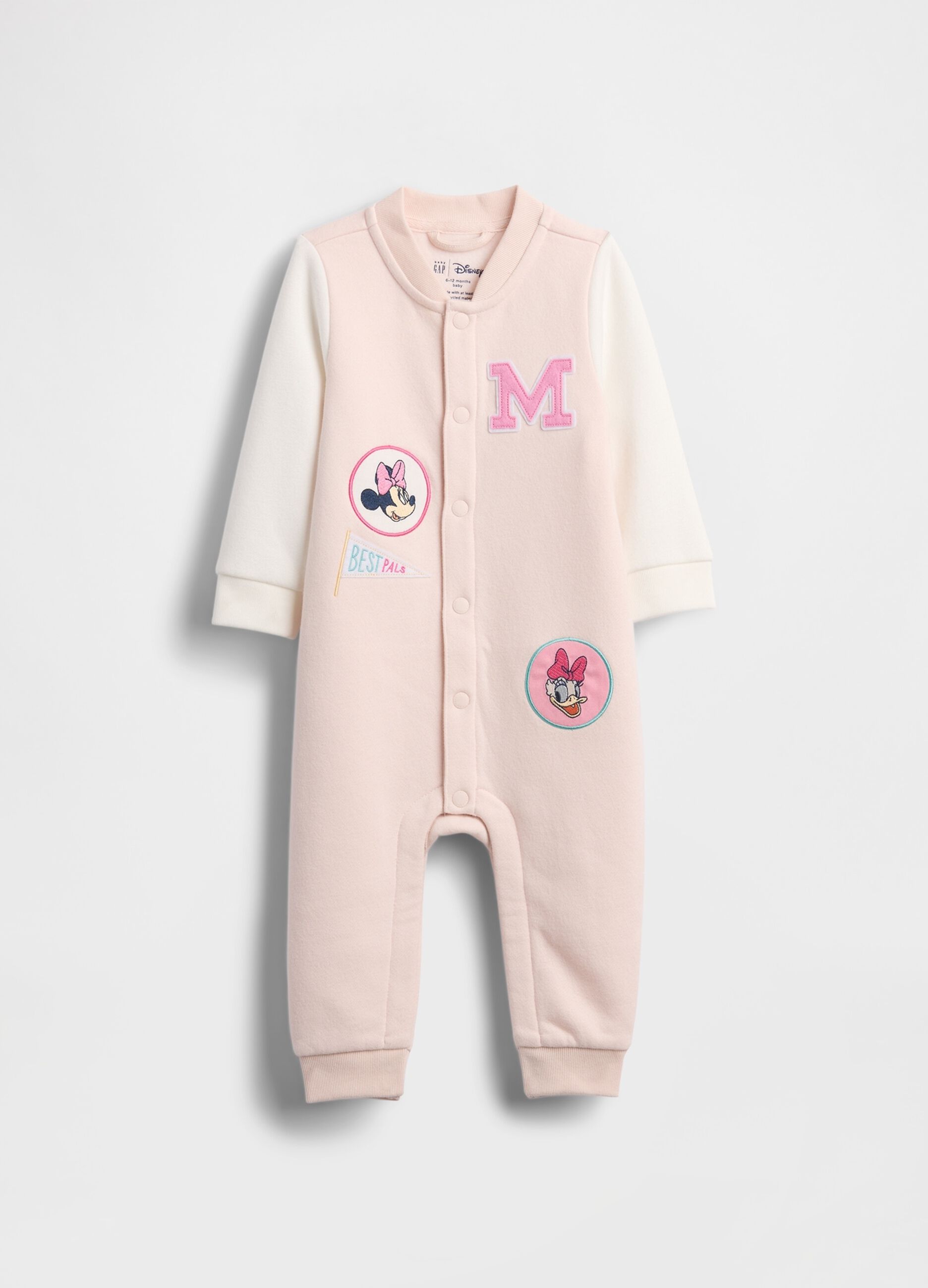 Unisex pink overalls with Disney embroidery