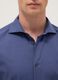 Blue shirt with French collar in pure cotton slim fit_1