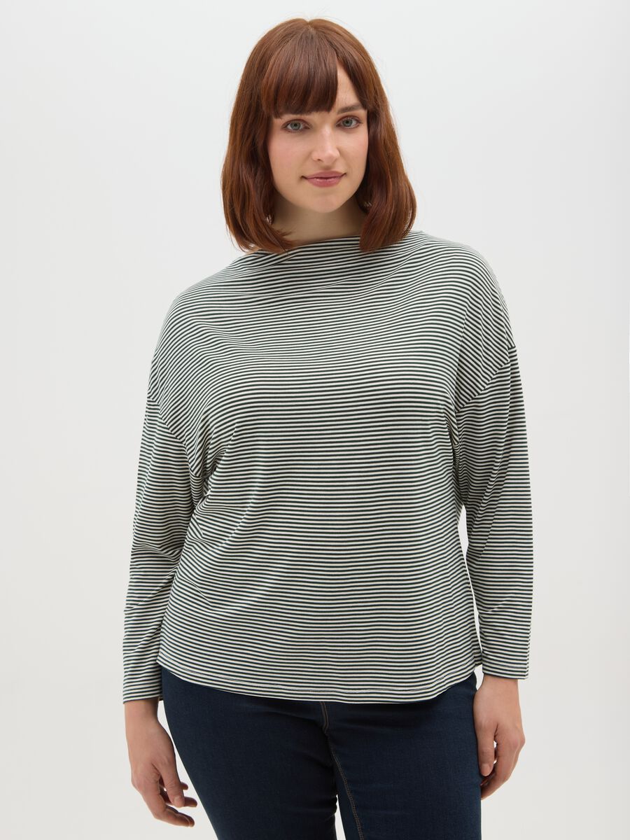 Maglia multicolor a righe regular fit_0