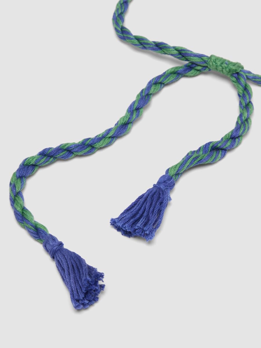 Multicolour beaded necklace with tassels_2