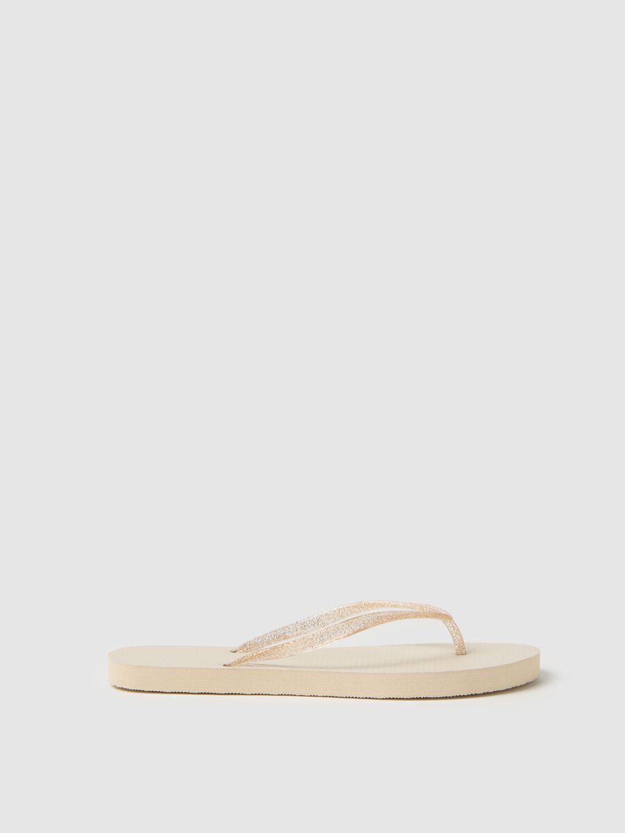 Women's beige regular-fit flip-flops_0