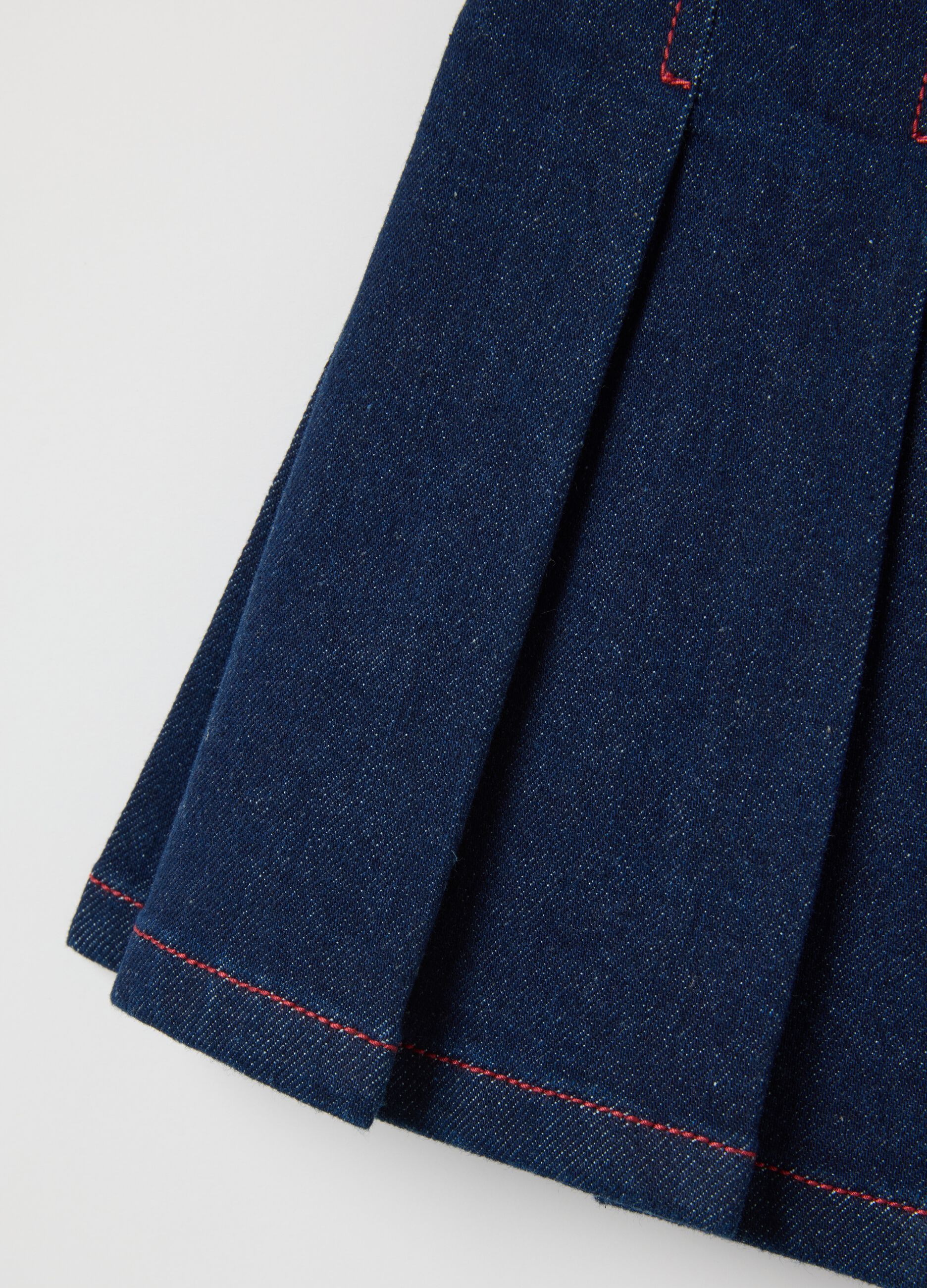 Girls' Blue Denim Skirt Regular Fit