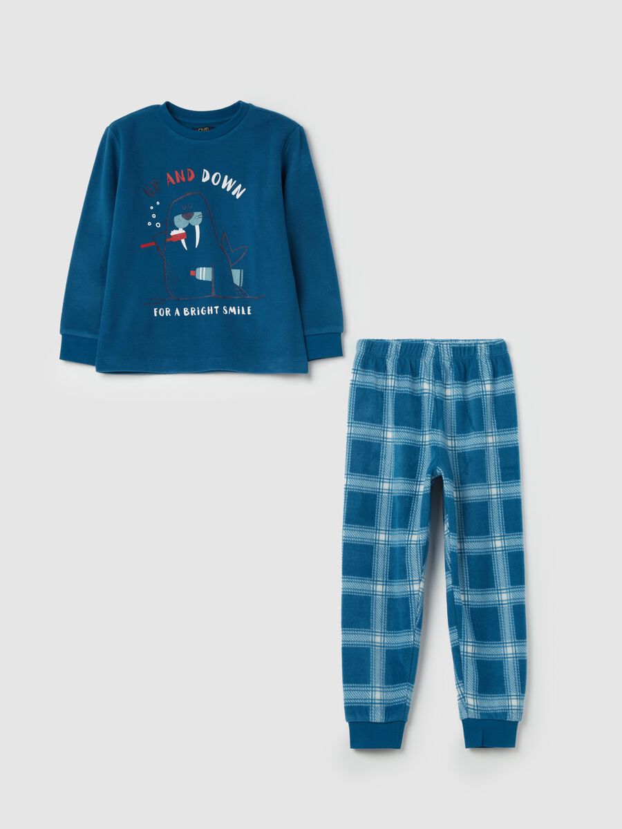 Fleece pyjamas with walrus print_0