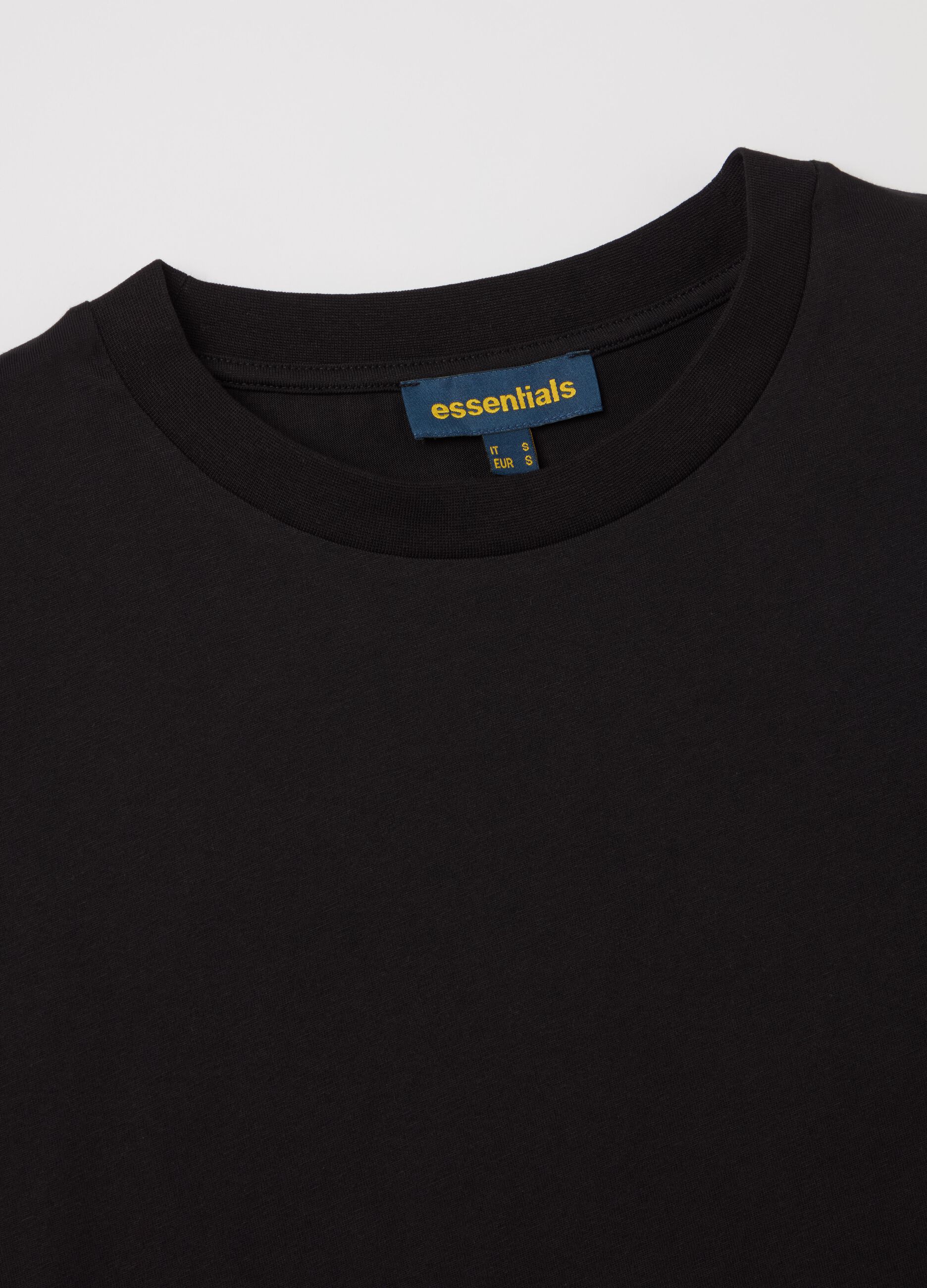 Abito t-shirt Essential in cotone nero