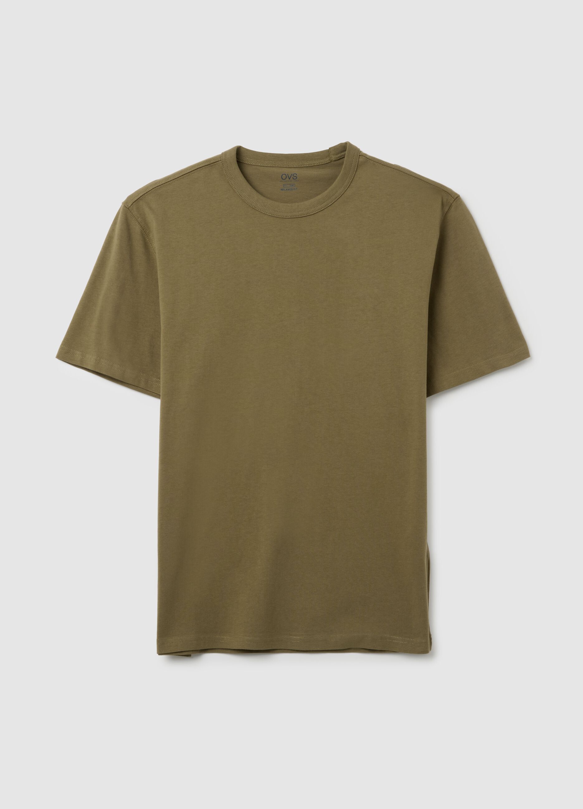 Brown pure cotton regular fit T-shirt