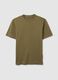 Brown pure cotton regular fit T-shirt_4