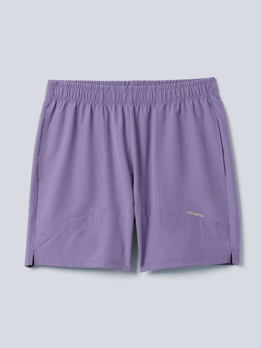 Shorts sportivo viola in tessuto elasticizzato ALTAVIA COURT_4