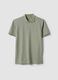 Green stretch cotton blend polo regular fit_4