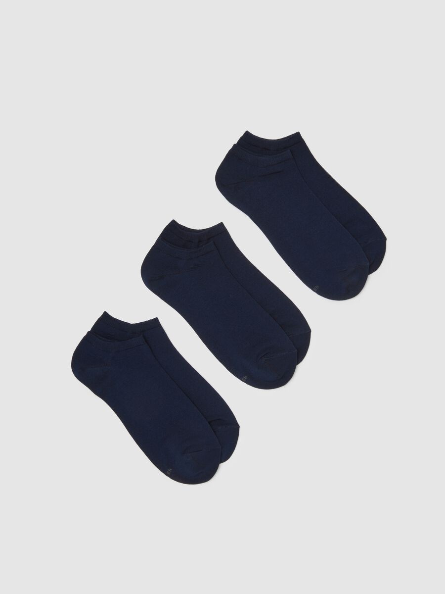Set of blue cotton stretch socks_0