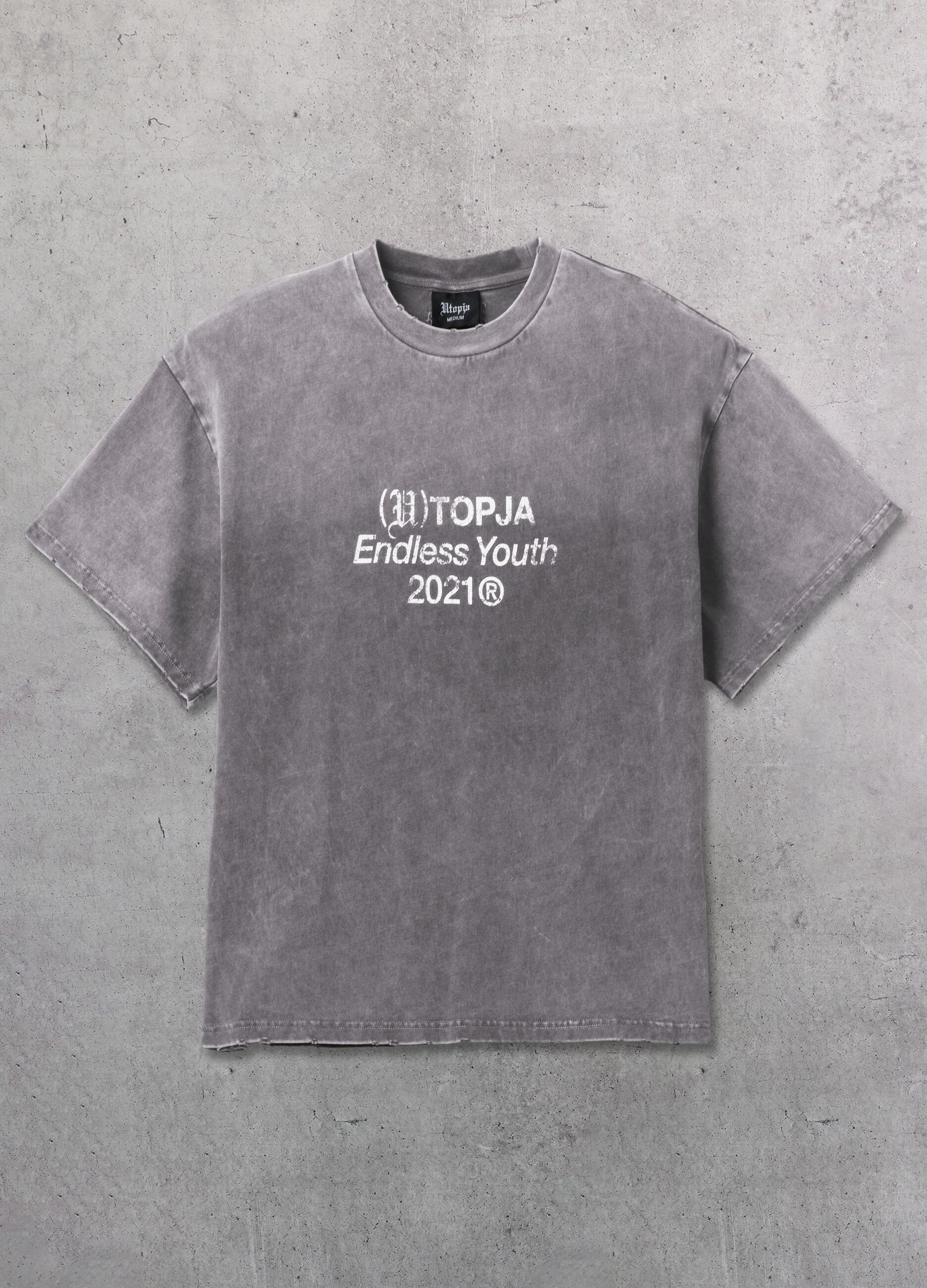 Sunfaded Oversized T-shirt Vintage Grey