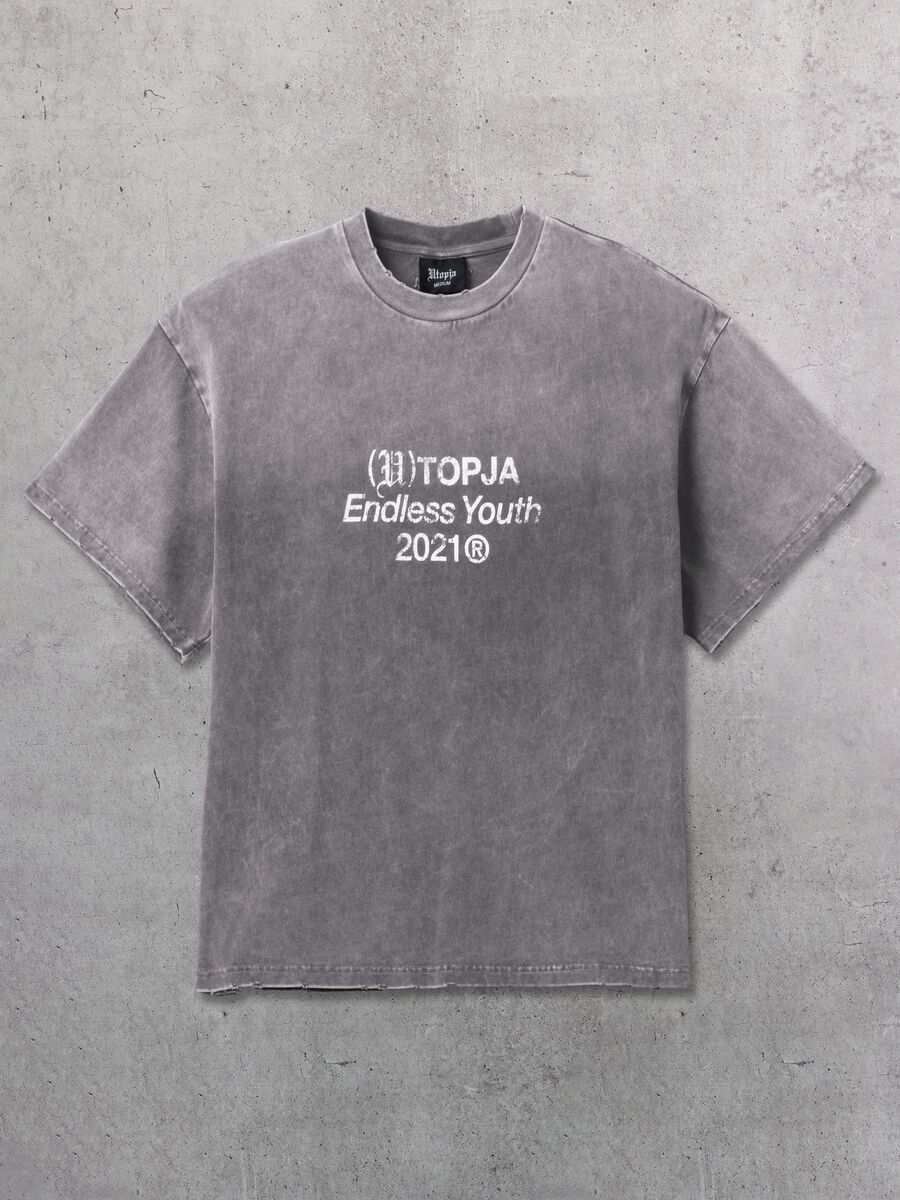 Sunfaded Oversize T-shirt Vintage Grey_4