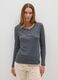 Grey regular fit pure cotton pyjama top_0