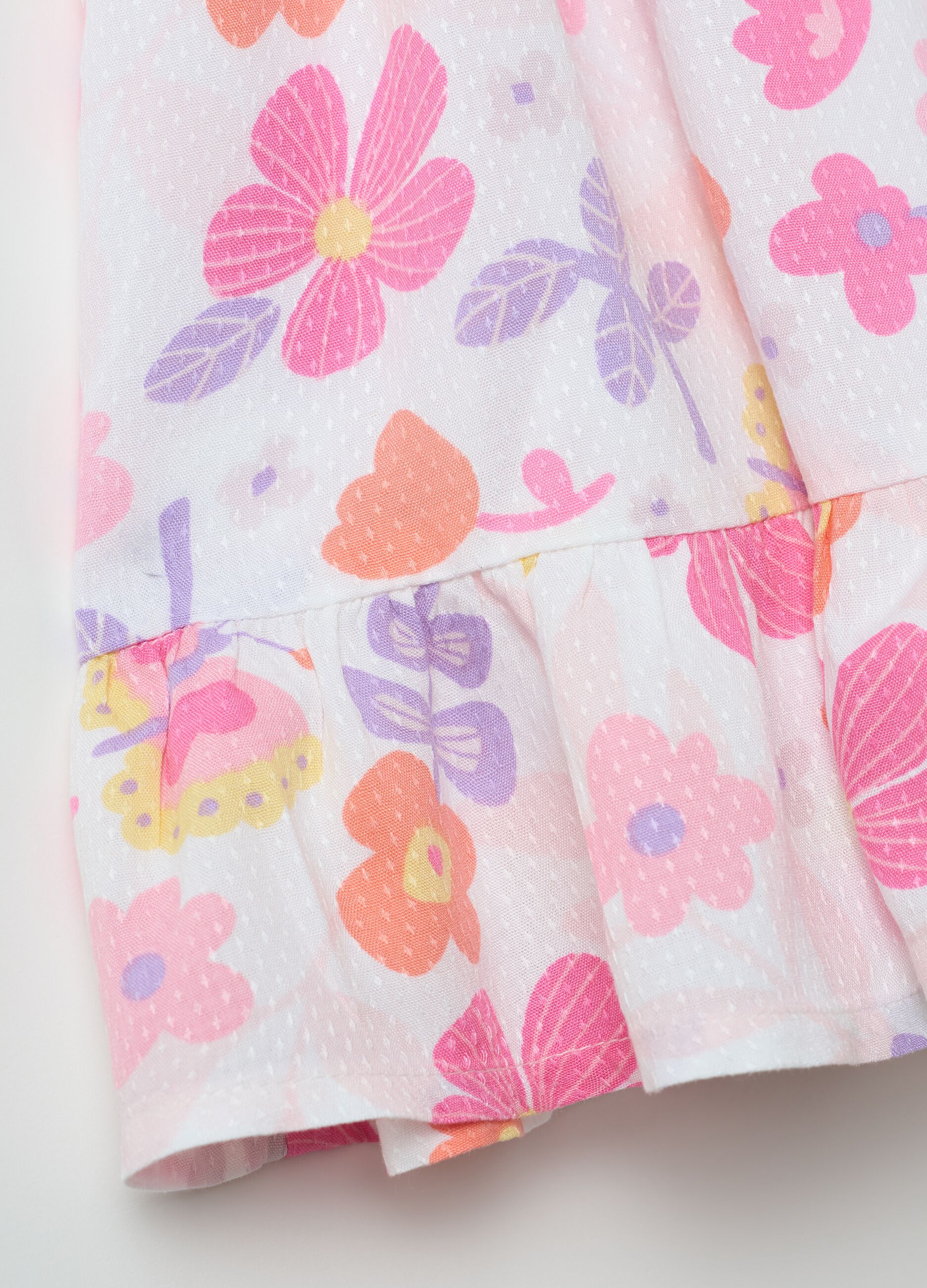 Multicoloured baby dress regular fit with ruffles