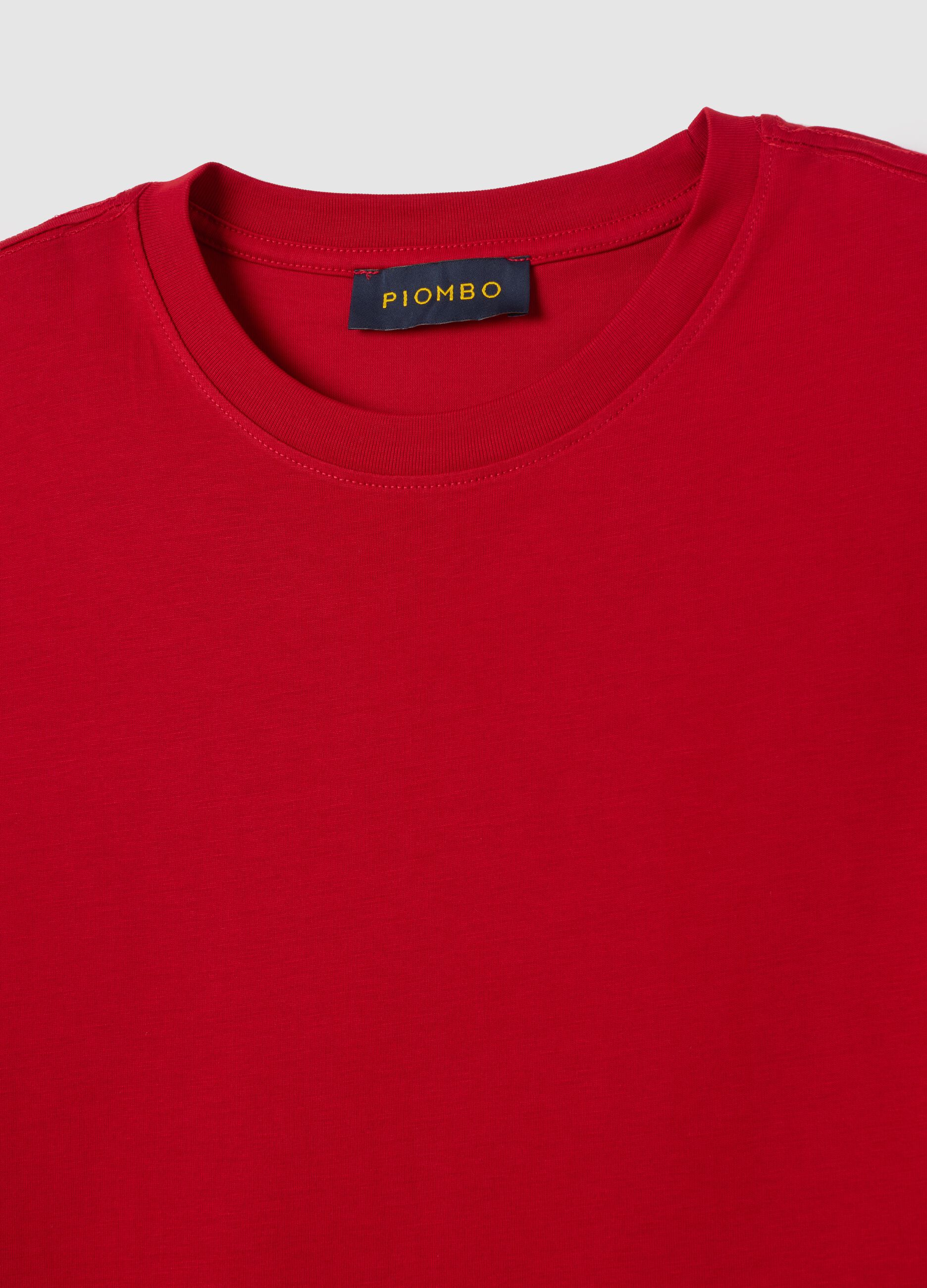Red Pure Cotton T-Shirt