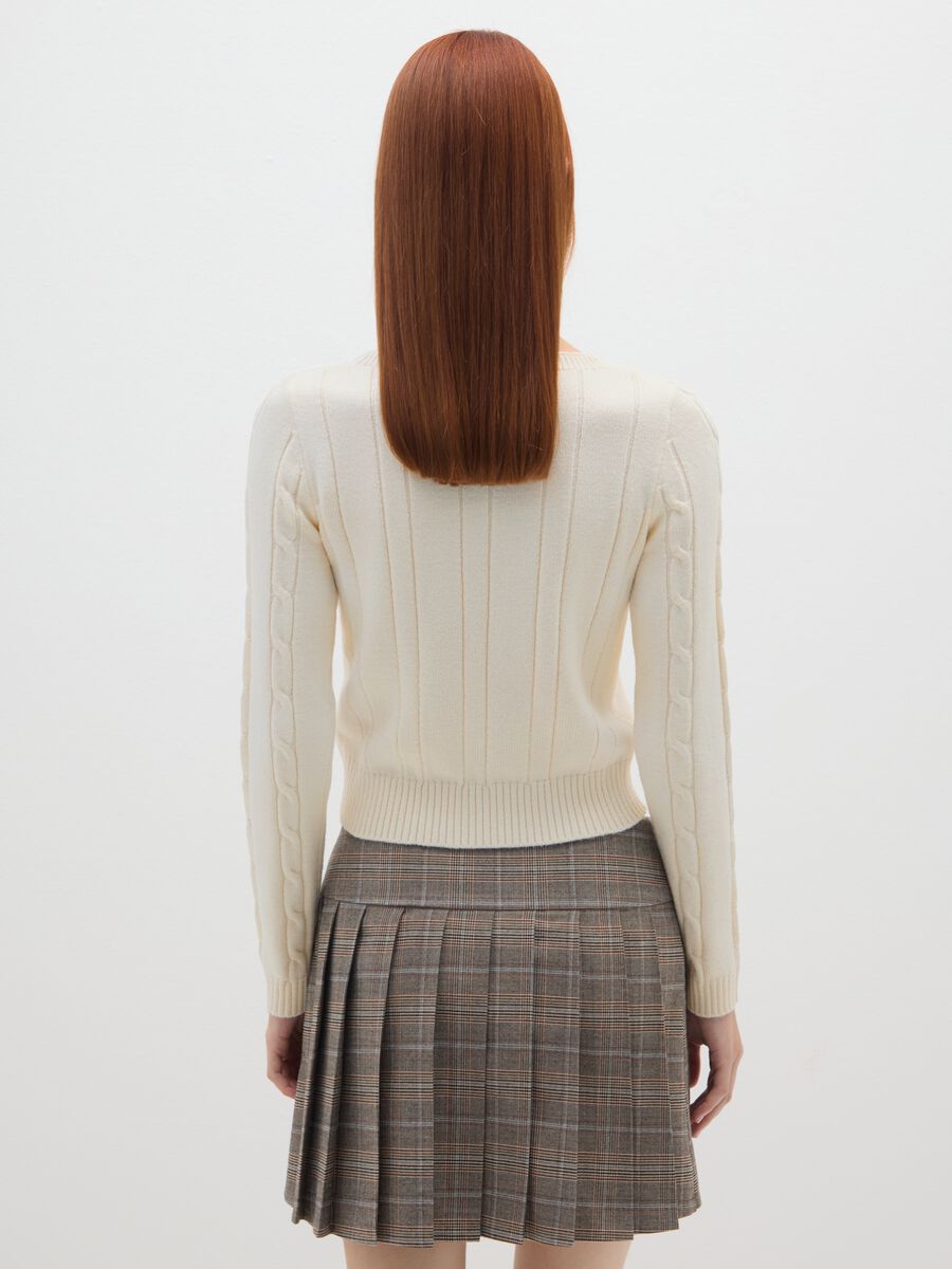Beige Regular Fit Pullover_2