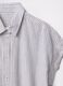 Light blue and white striped shirt in linen and viscose_4