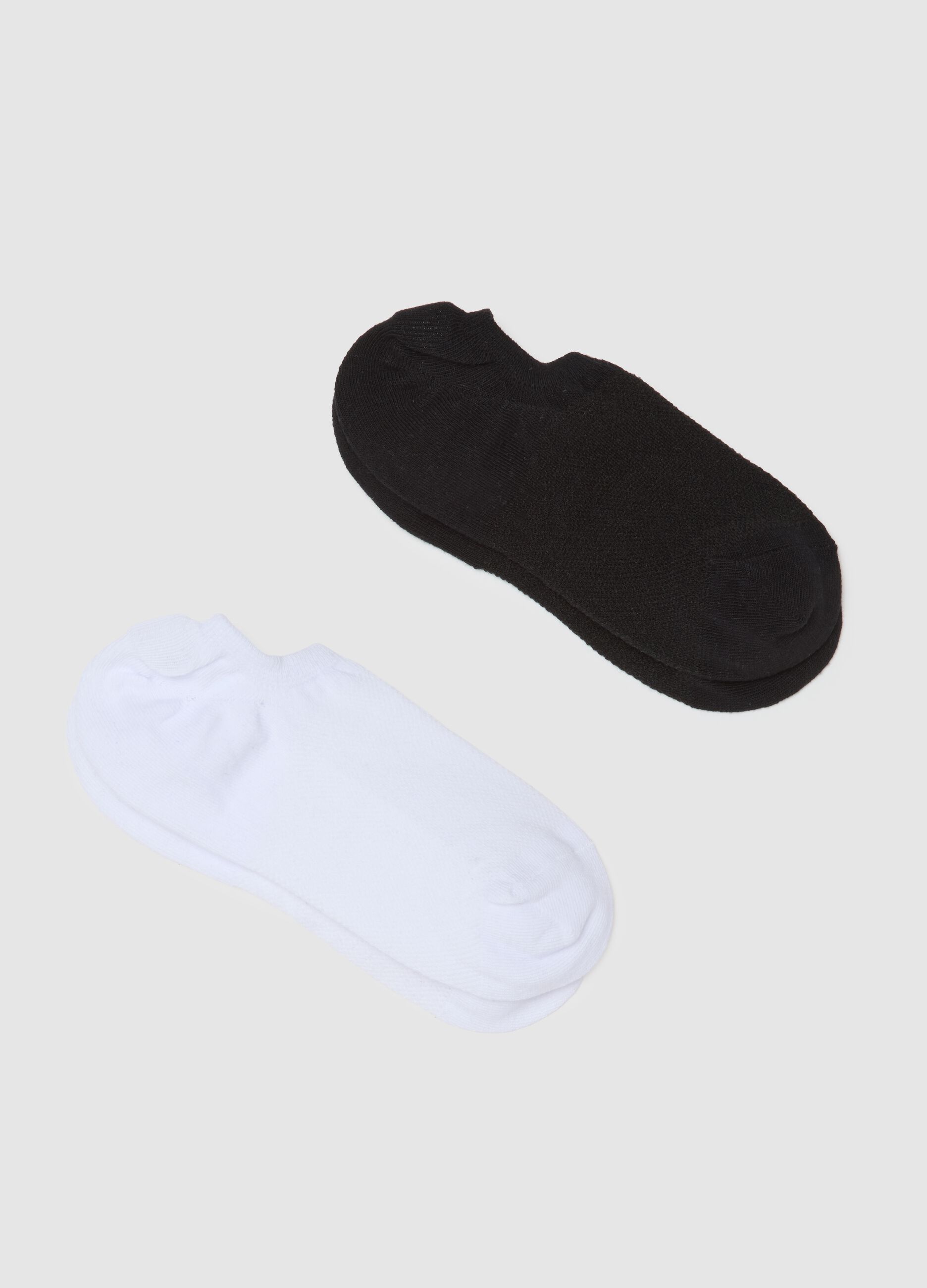 Multicolour elasticised cotton blend socks set