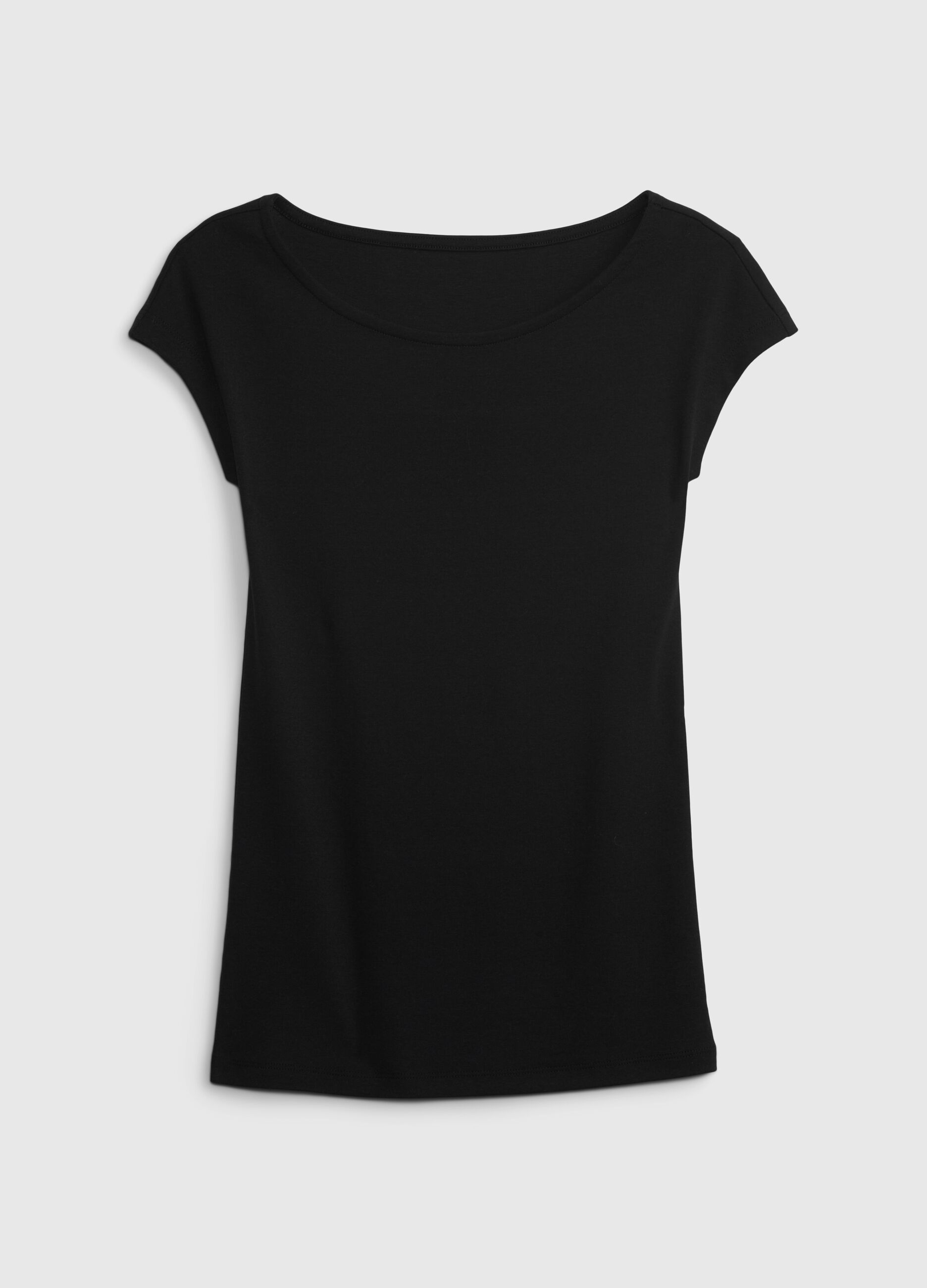 Boat neck T-shirt