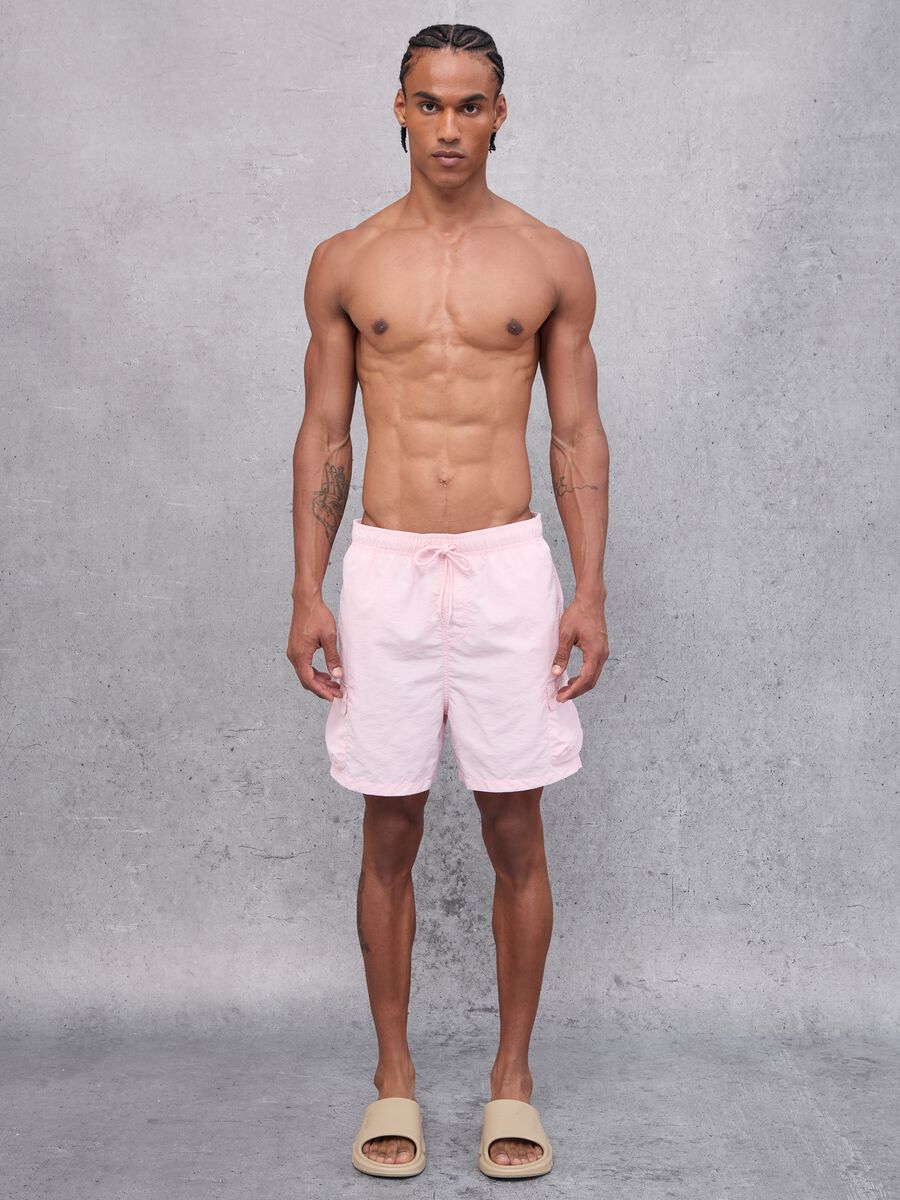 Cargo Swim Shorts Powder Pink_1
