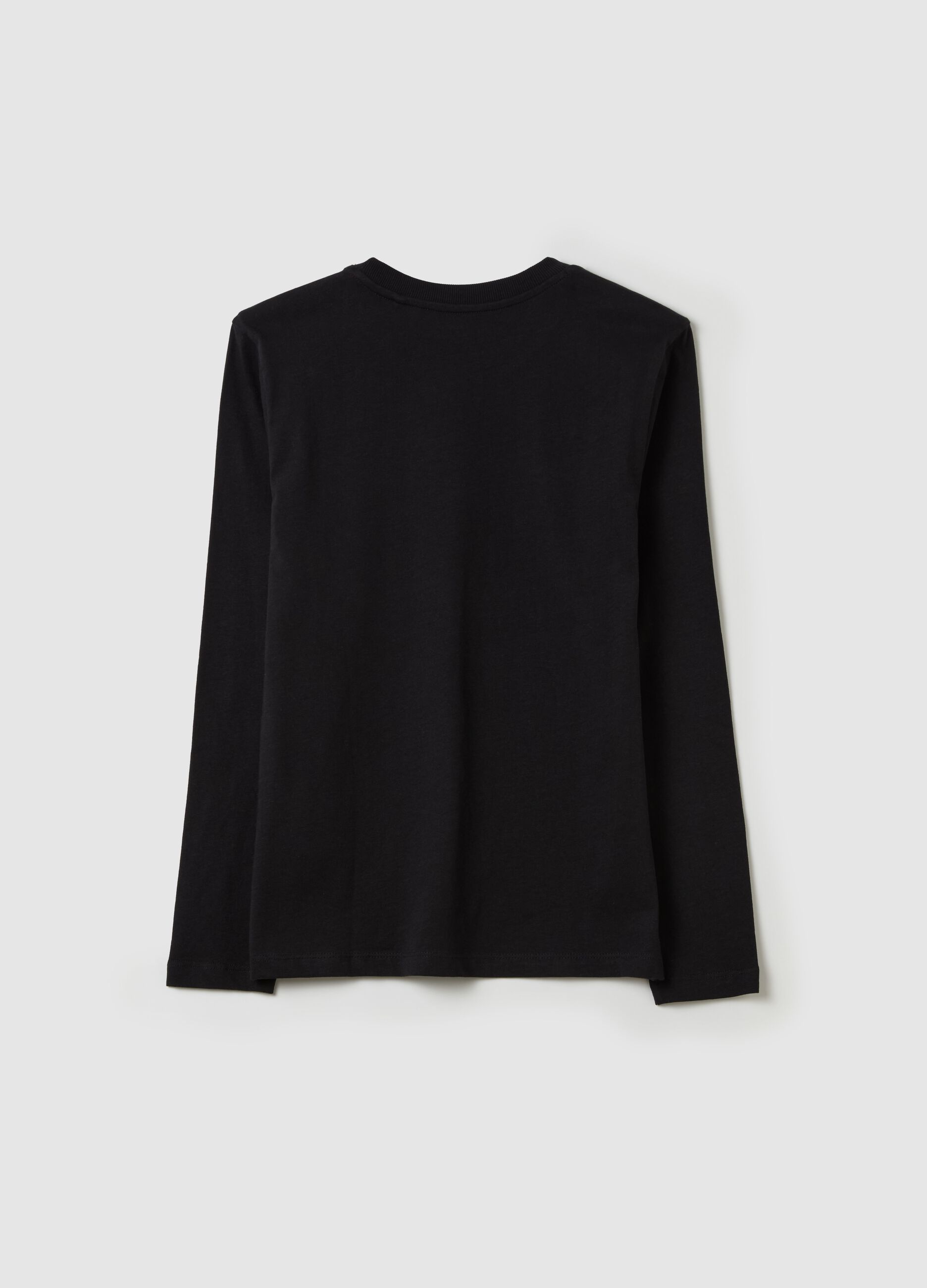 Long-sleeved T-shirt in organic cotton