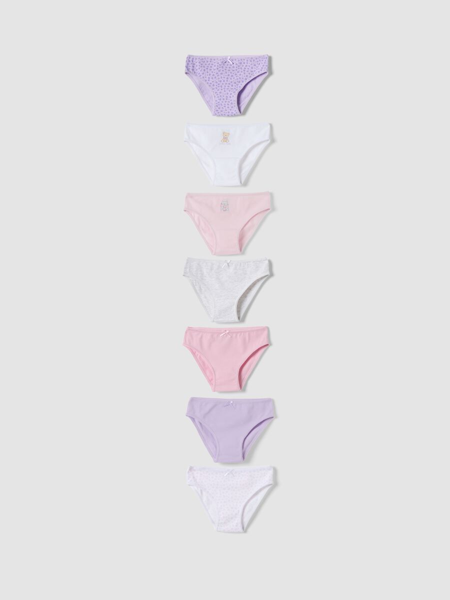 Seven-pack of multicolour organic stretch-cotton briefs_0