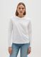 White pure cotton regular fit sweater_0