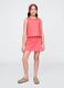 Pink Skort with Scalloped Edges_0