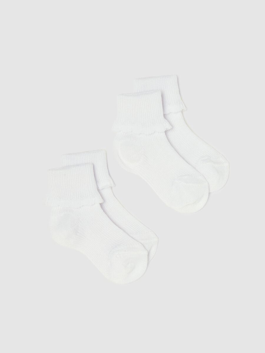 Two-pair pack first days short socks_0