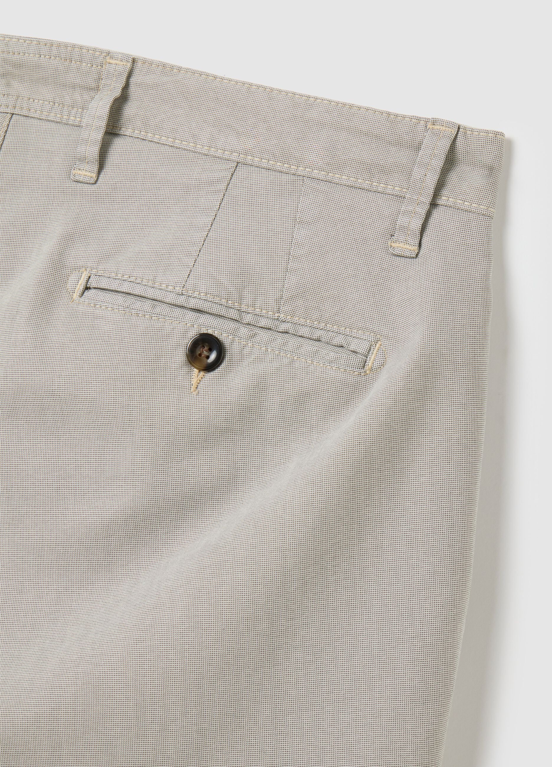 Pantaloni da uomo in cotone elasticizzato slim fit