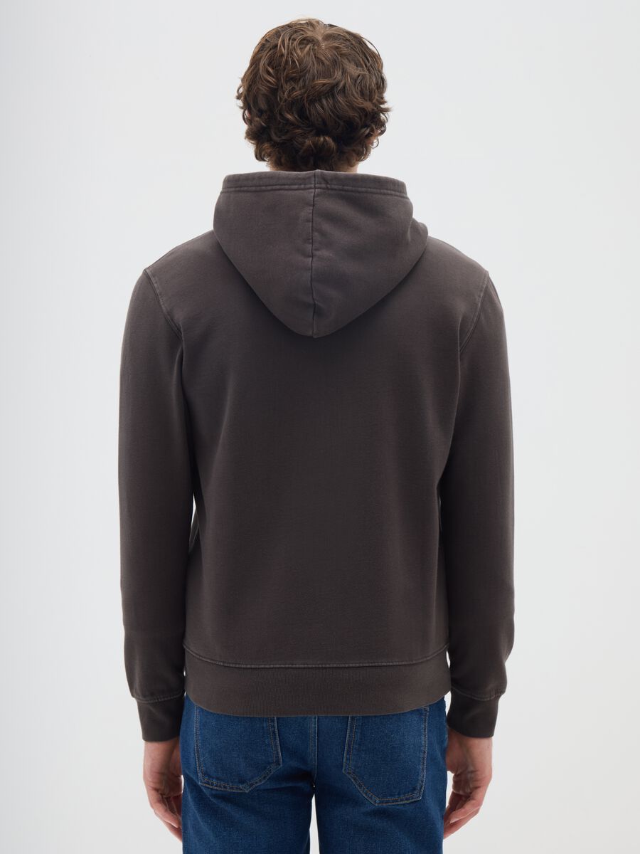 Brown Hoodie with Zip_2