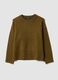 Green stretch-fabric oversized top_4
