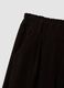 Brown wide-leg ribbed trousers, regular fit_1