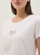 White regular fit pure cotton t-shirt with logo_3