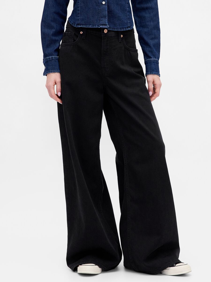 Black Trousers in Lyocell and Cotton_1