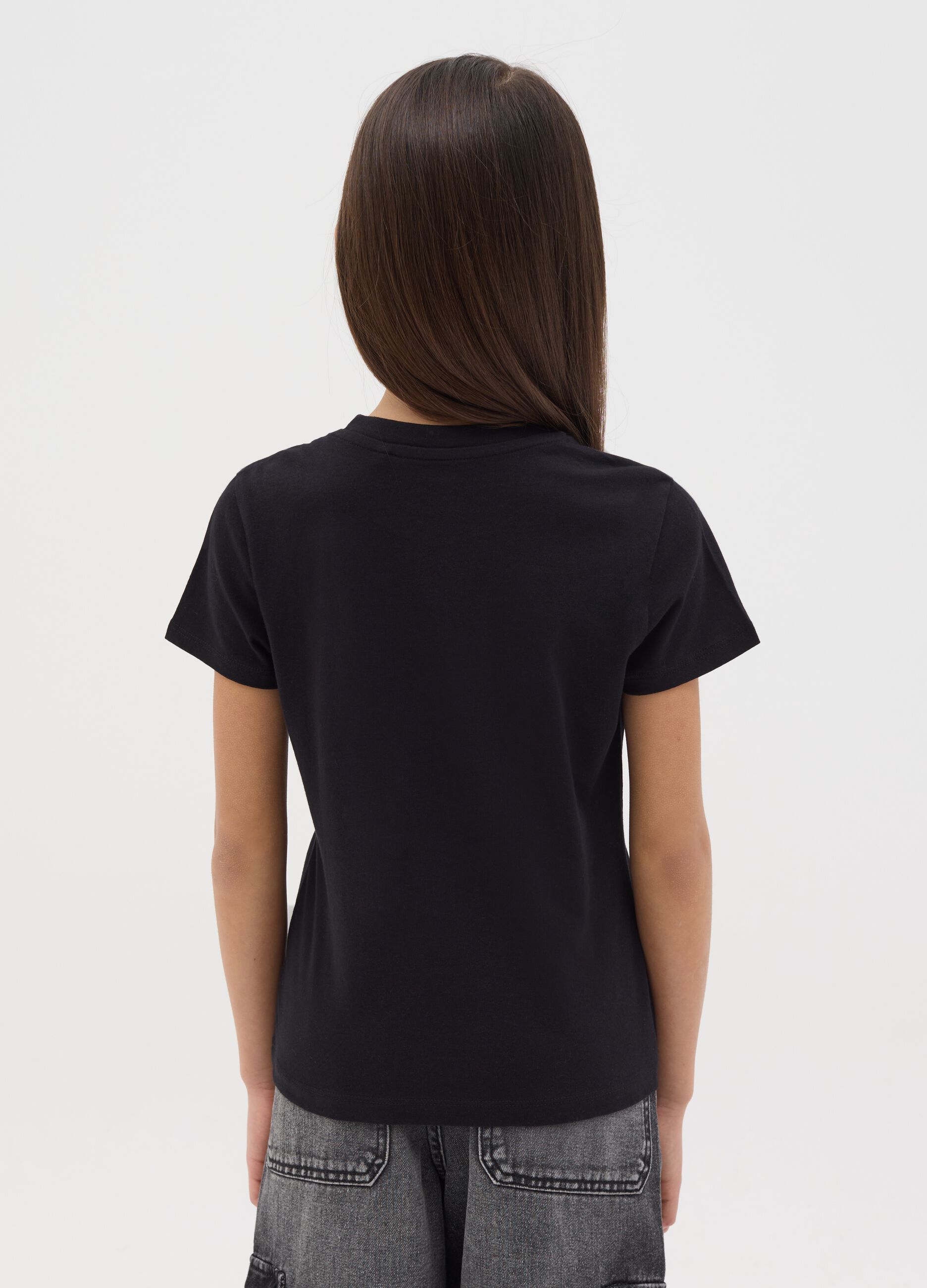 Cotton T-shirt with "Freedom is Power" print
