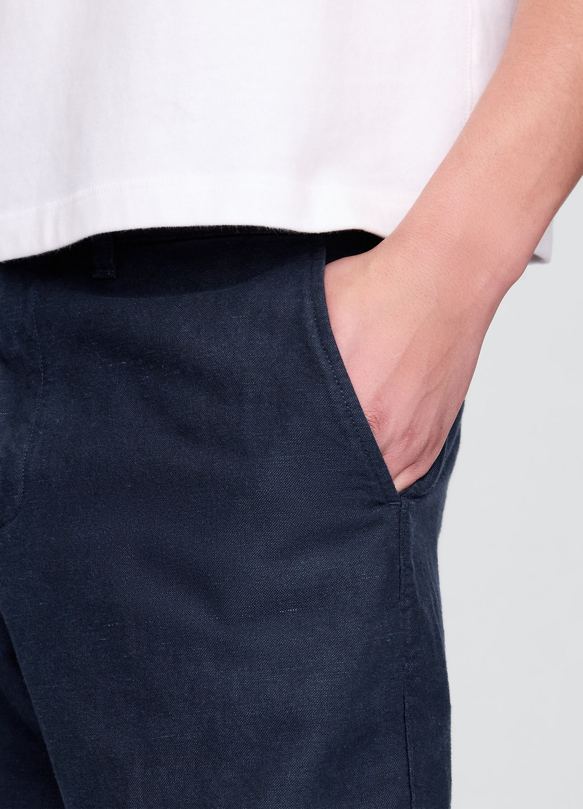 Blue Linen and Cotton Shorts by Gap
