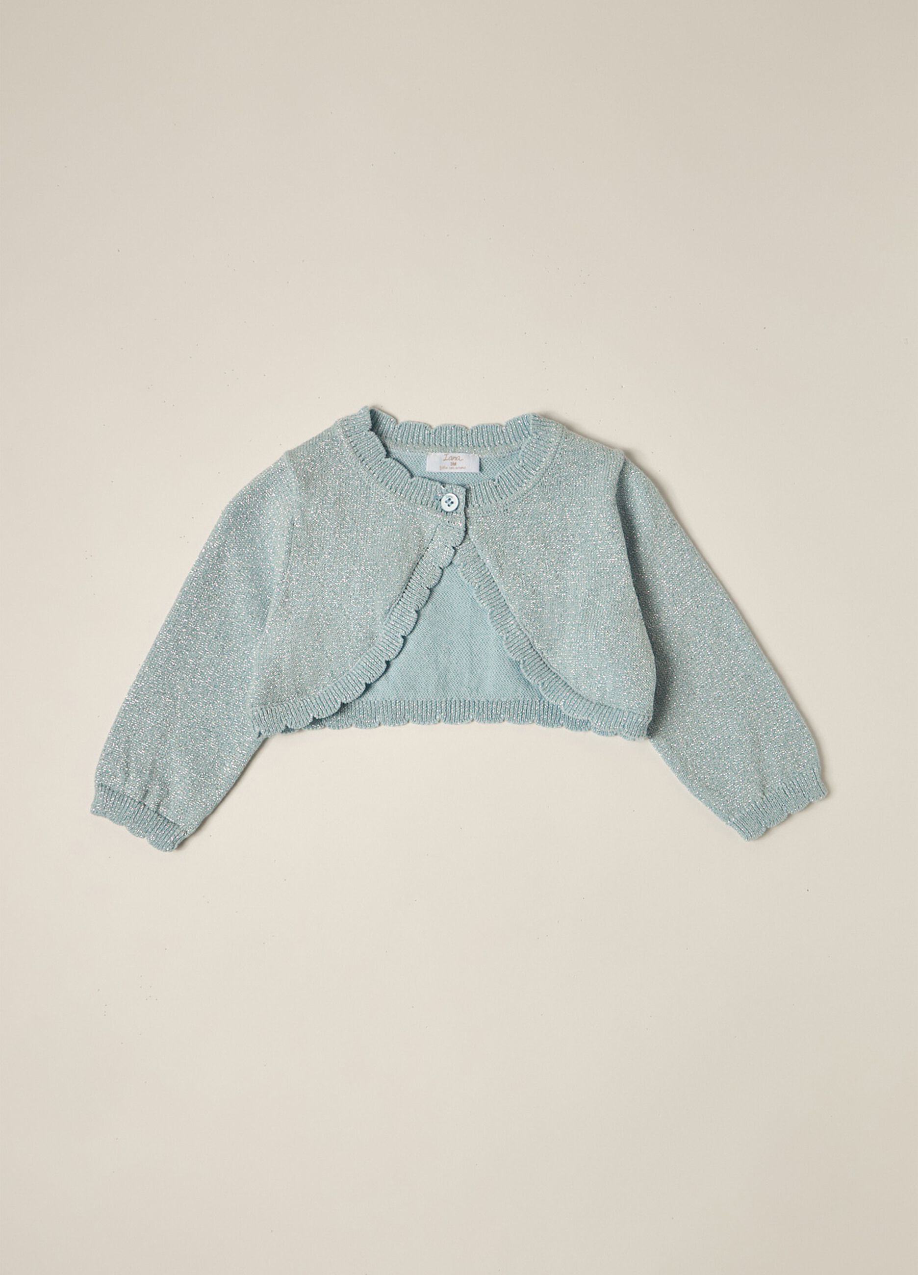 Cardigan in misto cotone IANA neonata