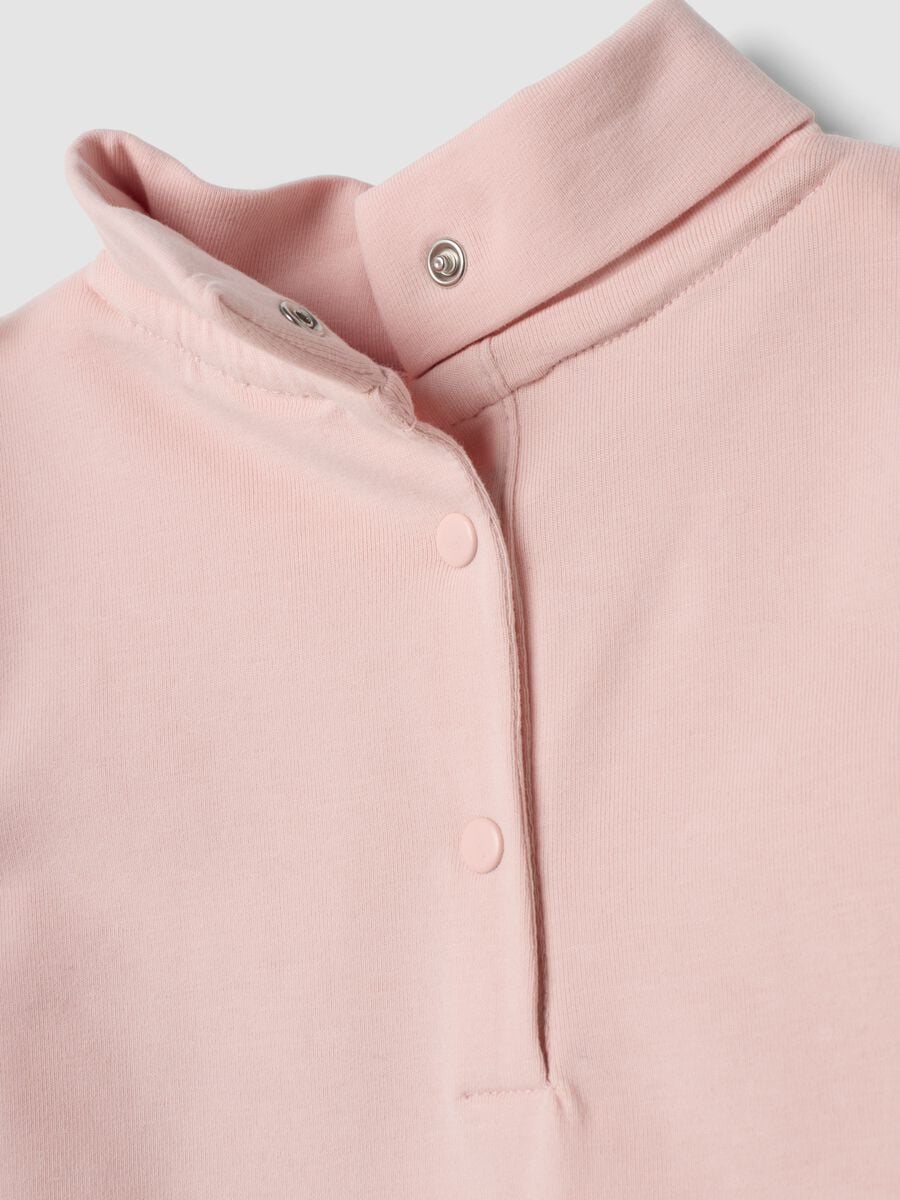 Pink regular-fit stretch organic cotton T-shirt with print_3