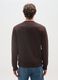 Pure cotton brown regular fit sweater_2