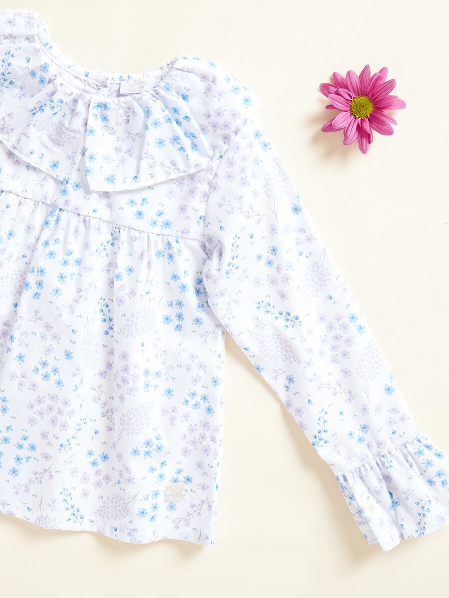 Camicia in popeline con rouches IANA_1