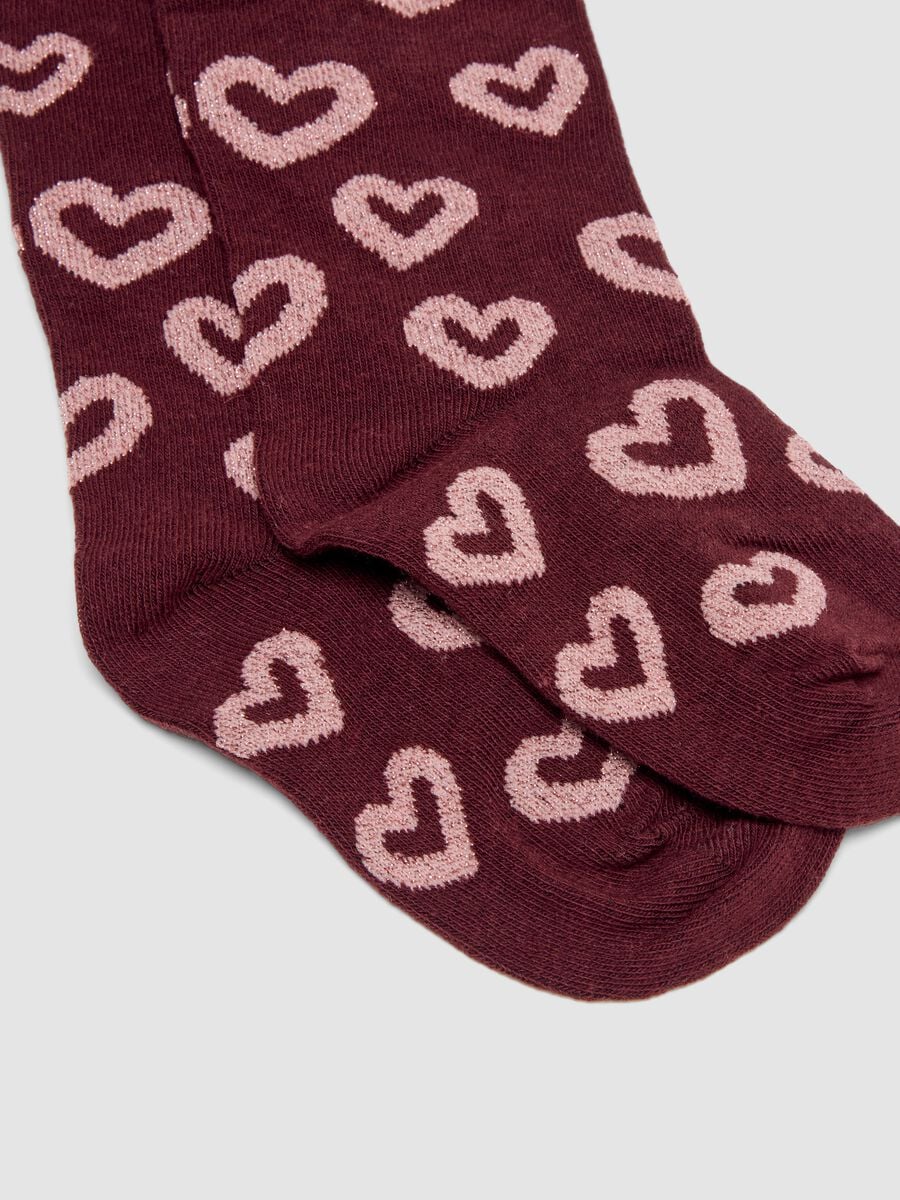 3-pack of multicoloured long socks in stretch organic cotton_2