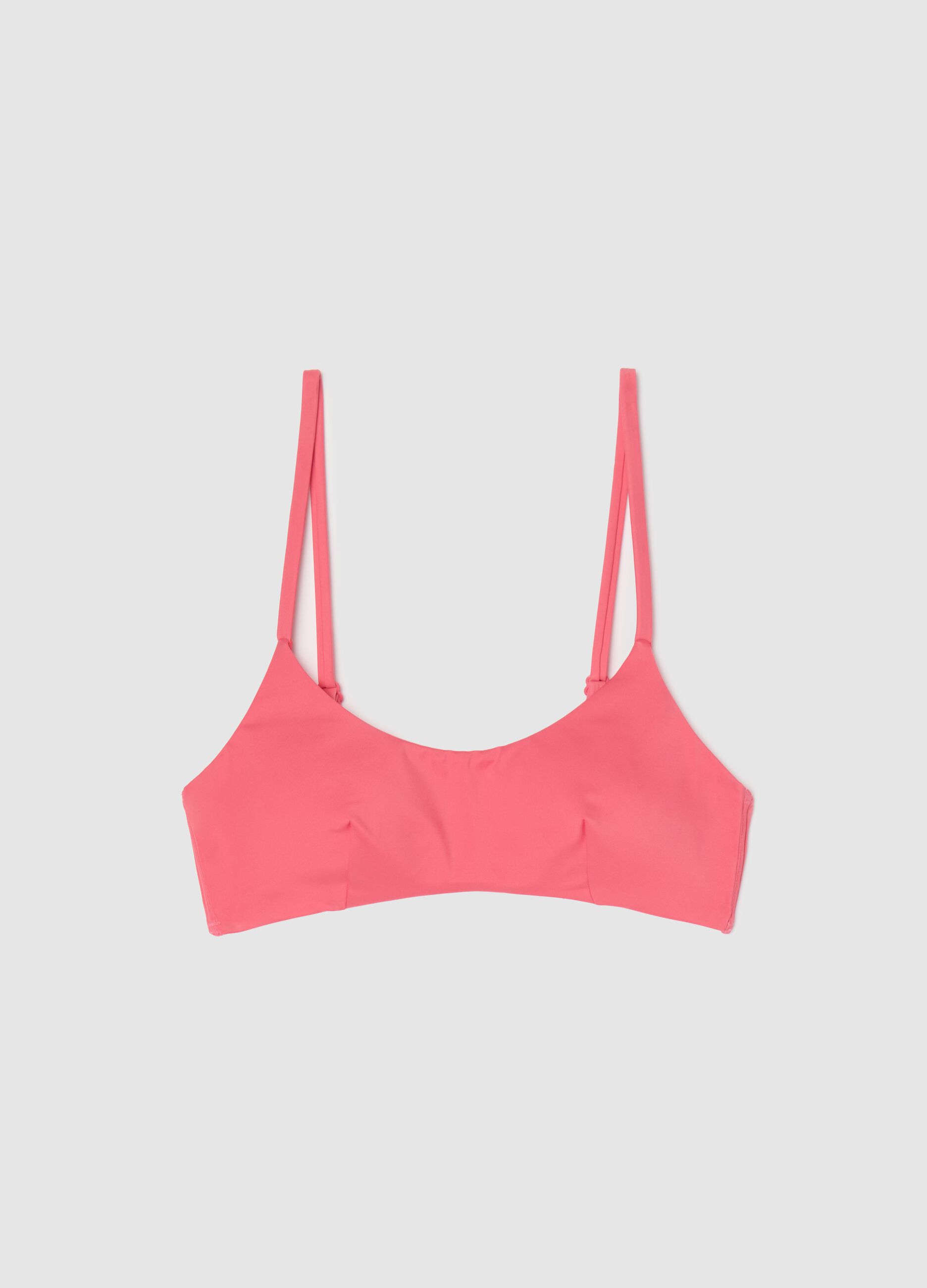 Pink bikini bralette
