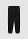 Black cargo joggers with drawstring_4