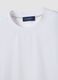 T-shirt bianca in misto cotone piquet elasticizzato regular fit Easy Dry_1