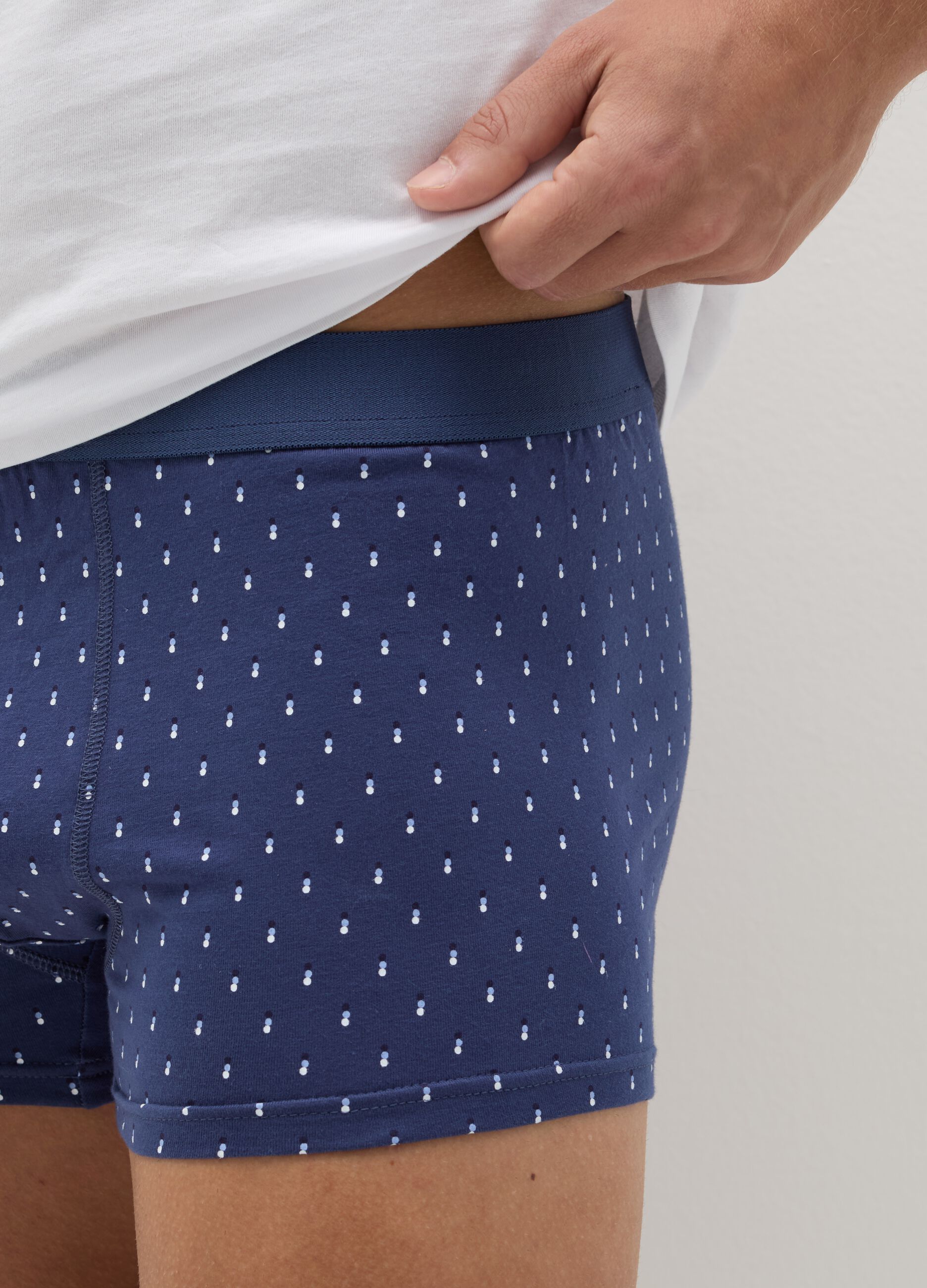 Tripack boxer con micro fantasia