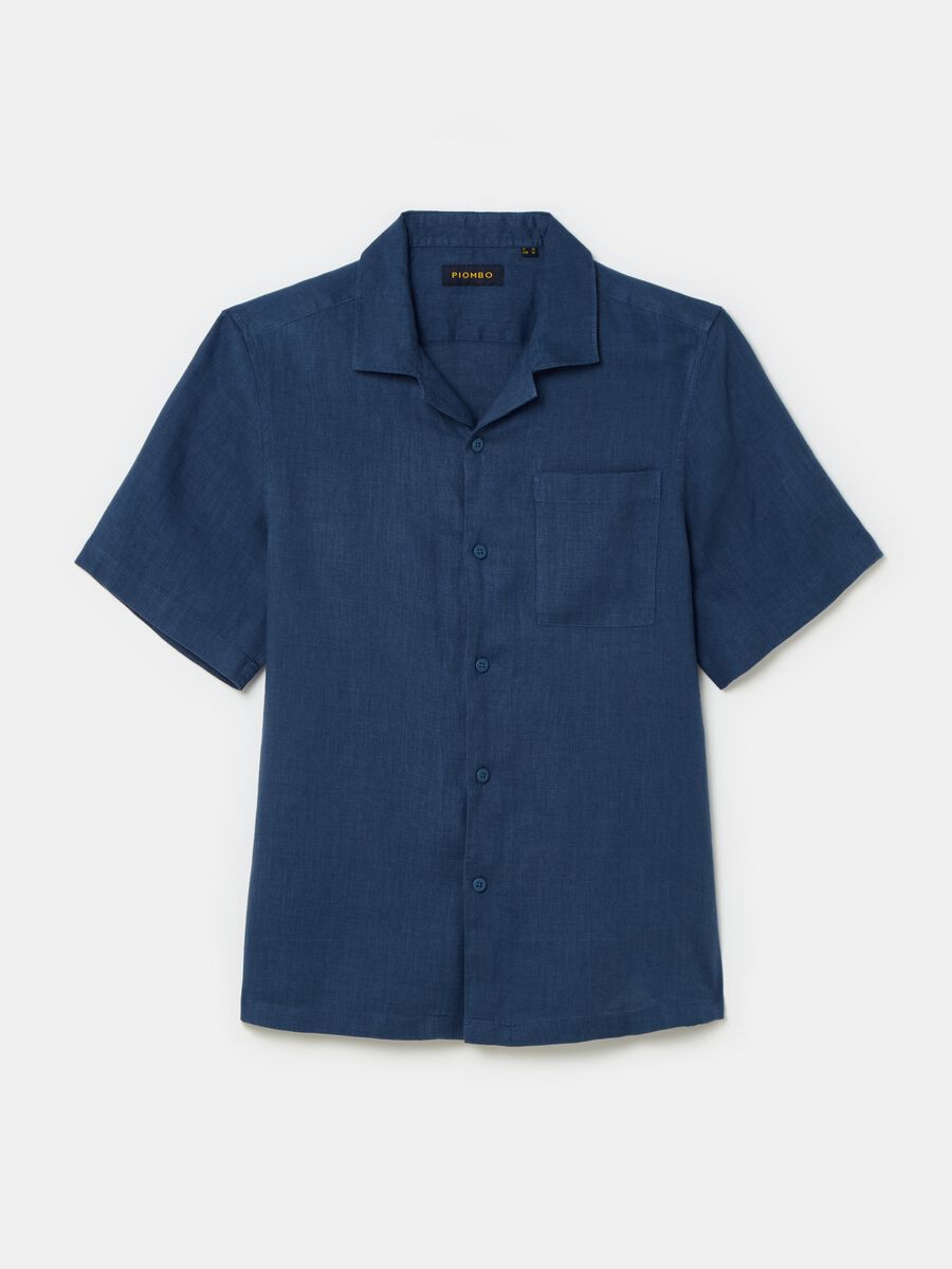 100% linen shirt with short sleeves_3