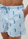 Blue striped swim shorts with seahorse print_3