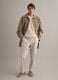 Trench beige regular fit con chiusura a bottoni_1
